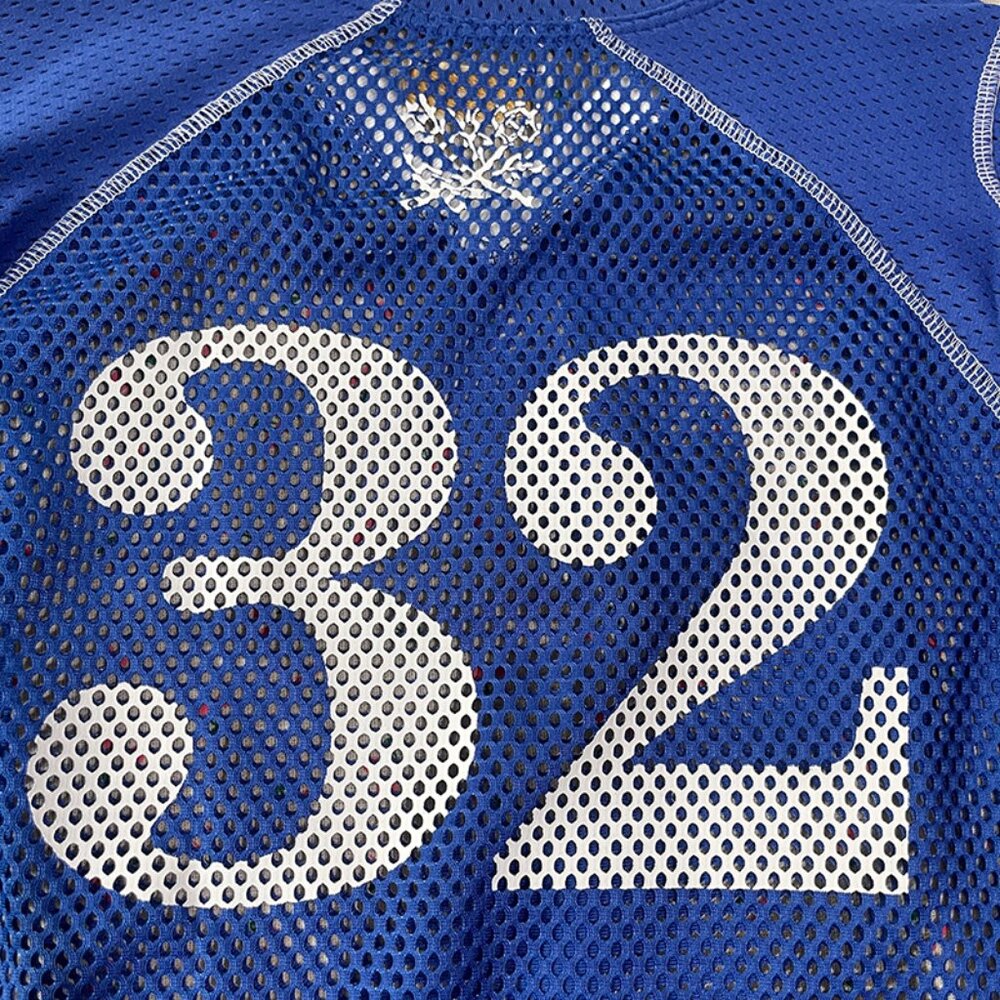 Aime Leon Dore Blue and White Mesh Number 32 Jersey - Picture 6 of 7